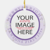 PixDezines - unsere ersten Weihnachten/DIY-Farben Keramikornament (Hinten)