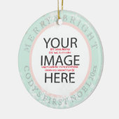 PixDezines unsere ersten Weihnachtsfarben Foto/DIY Keramikornament (Links)