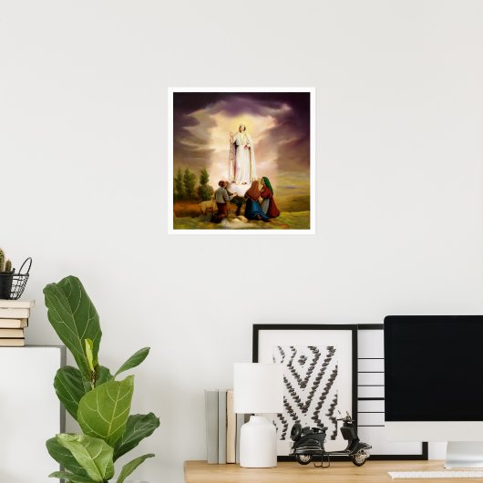 PixDezines, unsere Lady von Fatima Poster (Heimbüro)