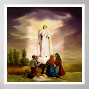 PixDezines Unserer Lieben Frau von Fatima Poster