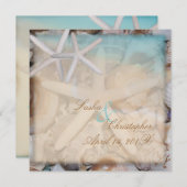 PixDezines Untersee, Starfish/Einladungen Einladung (Vorne/Hinten)