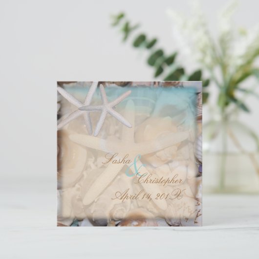 PixDezines Untersee, Starfish/Einladungen Einladung (Stehend Vorderseite)