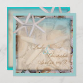 PixDezines Untersee, Starfish/Einladungen Einladung (Vorne/Hinten)