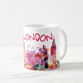 PixDezines, urban/london/DIY Hintergrundfarbe Kaffeetasse (VorderseiteRechts)