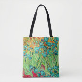 PixDezines Van Gogh Aquamarin Irises/St. Remy Tasche (Vorderseite)