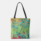 PixDezines Van Gogh Aquamarin Irises/St. Remy Tasche (Rückseite)