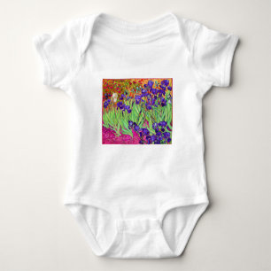 PixDezines van gogh iris/st. remy Baby Strampler