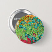 PixDezines van gogh iris/st. remy Button (Vorne & Hinten)