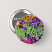 PixDezines van gogh iris/st. remy Button (Vorne & Hinten)
