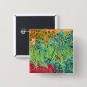 PixDezines van gogh iris/st. remy Button (Vorne & Hinten)