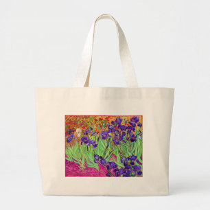 PixDezines van gogh iris/st. remy Jumbo Stoffbeutel