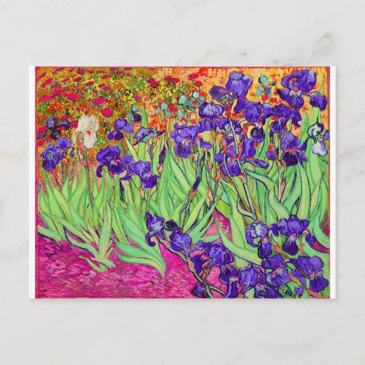 PixDezines van gogh iris/st. remy Postkarte (Vorderseite)