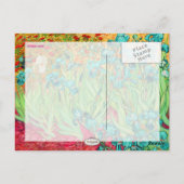 PixDezines Van Gogh iris/st. remy Postkarte (Rückseite)