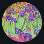 PixDezines van gogh iris/st. remy Runder Aufkleber<br><div class="desc">PixDezines Van Gogh irisert. Digital verbessert durch PixDezines.com. Alle Rechte vorbehalten.</div>