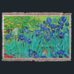PixDezines van gogh irises/st. remy Decke<br><div class="desc">Van Gogh lila irises. Digital verbessert durch PixDezines.com. Alle Rechte vorbehalten</div>