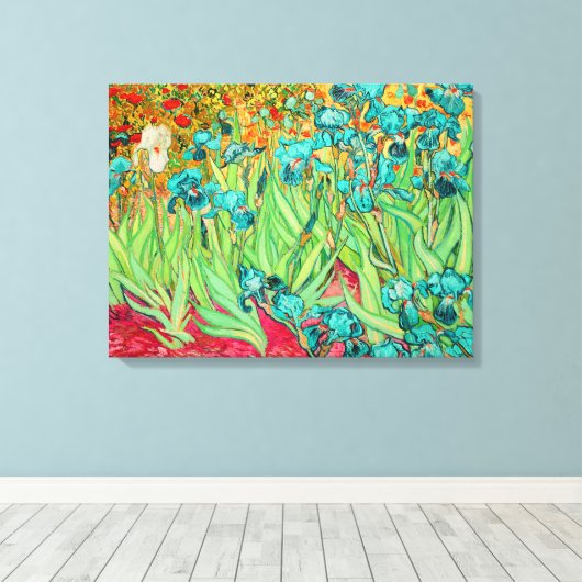 PixDezines van gogh irises/st. remy Leinwanddruck (Insitu (Holzboden))