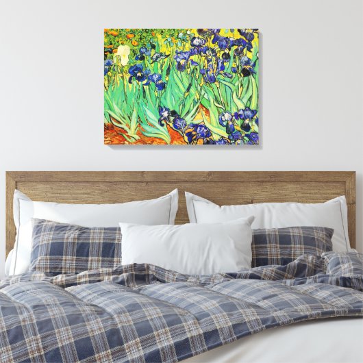 PixDezines van gogh irises/st. remy Leinwanddruck (Insitu (Schlafzimmer))