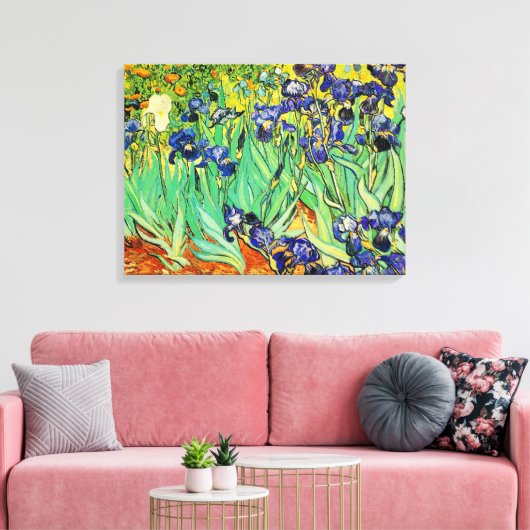 PixDezines van gogh irises/st. remy Leinwanddruck (Insitu (Wohnzimmer))