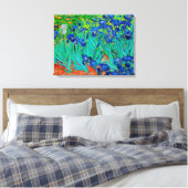 PixDezines van gogh irises/st. remy Leinwanddruck (Insitu (Schlafzimmer))