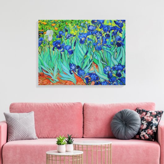 PixDezines van gogh irises/st. remy Leinwanddruck (Insitu (Wohnzimmer))