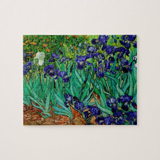 PixDezines van gogh lila Iris/st. remy Puzzle (Horizontal)