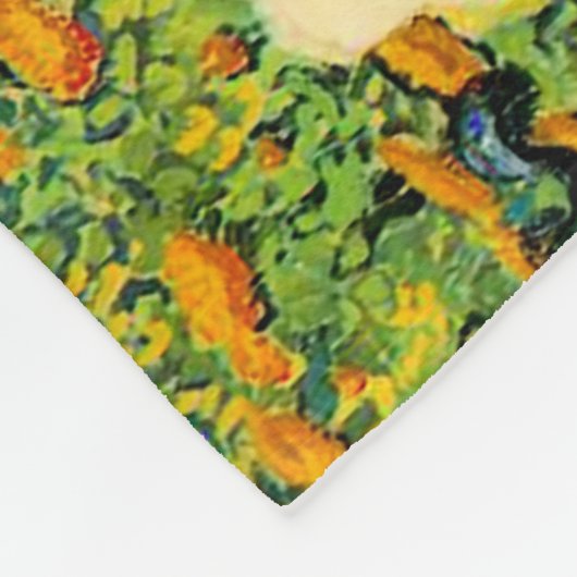 PixDezines van gogh/lila Irises/st. remy Fleecedecke (Ecke)