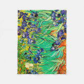 PixDezines van gogh/lila Irises/st. remy Fleecedecke (Vorderseite)