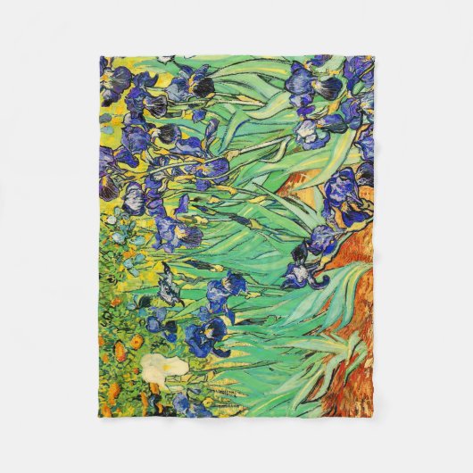 PixDezines van gogh/lila Irises/st. remy Fleecedecke (Vorderseite)