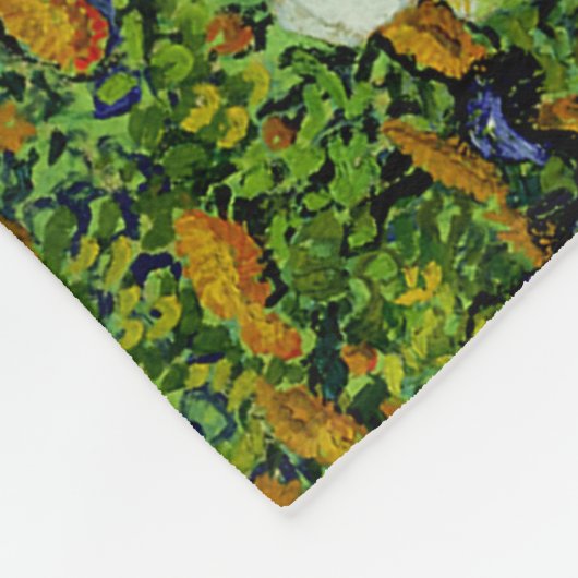 PixDezines van gogh/lila Irises/st. remy Fleecedecke (Ecke)