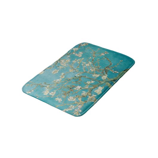PixDezines van gogh Mandelblüten/st. Badematte (Schrägansicht)