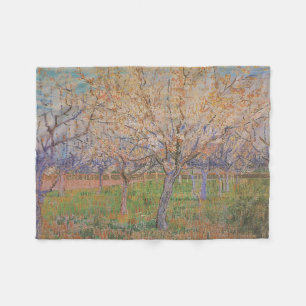 PixDezines Van Gogh/Pfirsich blossoms/st. remy Fleecedecke