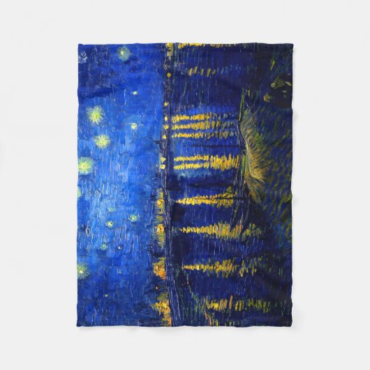 PixDezines van gogh/Starnight sur Rhone Fleecedecke (Vorderseite)