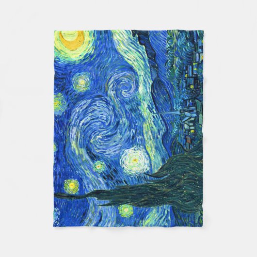 PixDezines van gogh/sternenlange Nacht Fleecedecke (Vorderseite)