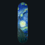 PixDezines van Gogh-Sternennacht Skateboard<br><div class="desc">Van Goghs berühmtes Gemälde "Die Sternennacht". Während seines  am Asyl von Saint Remy in den 1880er Jahren malte van Gogh die sanften Hügel und Zypressenbäume,  die er aus seinem Fenster sah.  Digitale Verstärkung durch PixDezines.Copyright © 2008-2016 PixDezines.com™ und PixDezines™ auf zazzle.com. Alle Rechte vorbehalten.</div>