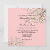 PixDezines VANILLA WIRBEL/DICHT HINTERGRUND Einladung (Rückseite)