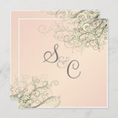 PixDezines Vanille Wirbel/Deuy-Kuchen pink Einladung (Vorne/Hinten)