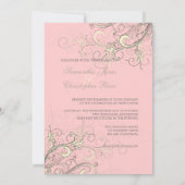 PixDezines Vanille Wirbel/Deuy-Kuchen pink Einladung (Rückseite)