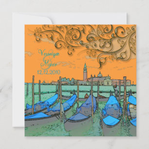 PixDezines Venezia Hochzeitseinladungen/Gondeln Einladung
