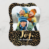 PixDezines verblüffte Gold-/Urlaubskarten Feiertagskarte (Vorne/Hinten)