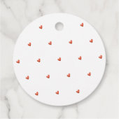 PixDezines Vielen Dank Chic Signature Script Geschenkanhänger (Rückseite)