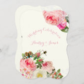 PixDezines viktorianische Rose/Pfennig Einladung (Vorne/Hinten)