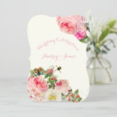 PixDezines viktorianische Rose/Pfennig Einladung (Stehend Vorderseite)