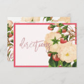 PixDezines Viktorianische Rose/Redoute Einladung (Vorne/Hinten)