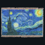 PixDezines vincent van gogh/sternennacht Decke<br><div class="desc">Van Goghs berühmtes Gemälde "The Starry Night". In den 1880er Jahren, als er während seines bleibe am Asyl von Saint Remy bemalt wurde, stellte van Gogh die sanften Hügel und Zypressen dar, die er aus seinem Fenster sah. Digitale Verstärkung durch PixDezines. Copyright © 2008-2016 PixDezines.com™ und PixDezines™ auf zazzle.com. Alle...</div>