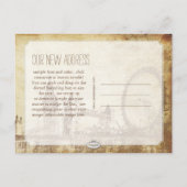 PixDezines/Vintag bewegt/london/skizziert Ankündigungspostkarte (Rückseite)