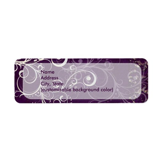 PixDezines Vintag Damask Spitze / Pflaume (Vorne)