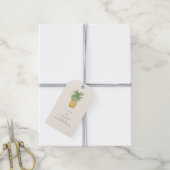 PixDezines Vintag, geätzte Ananas Geschenkanhänger (Mit Garn)