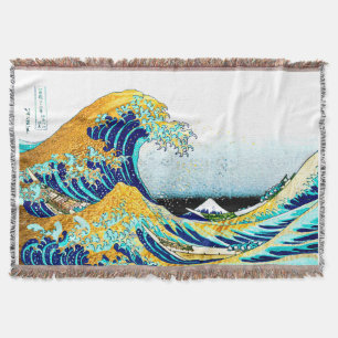 PixDezines Vintag, Great Wave, Hokusai 葛 飾 北 斎 の 神 Decke