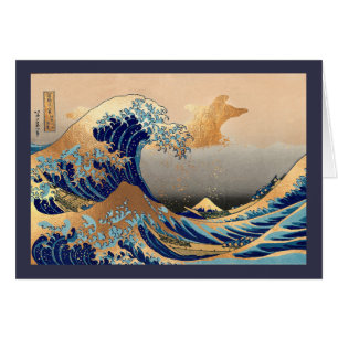 PixDezines Vintag, Große Welle, Hokusai 葛 飾 北 斎 の