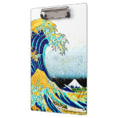 PixDezines Vintag, Große Welle, Hokusai 葛 飾 北 斎 の Klemmbrett (Links)